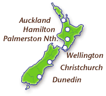 新西兰 map