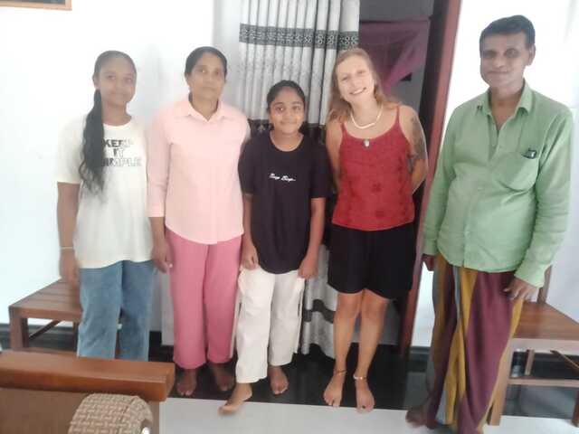 Host family in Southern Sri Lanka