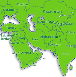 Middle East map