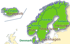 Scandinavia map