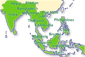 Southeast Asia map